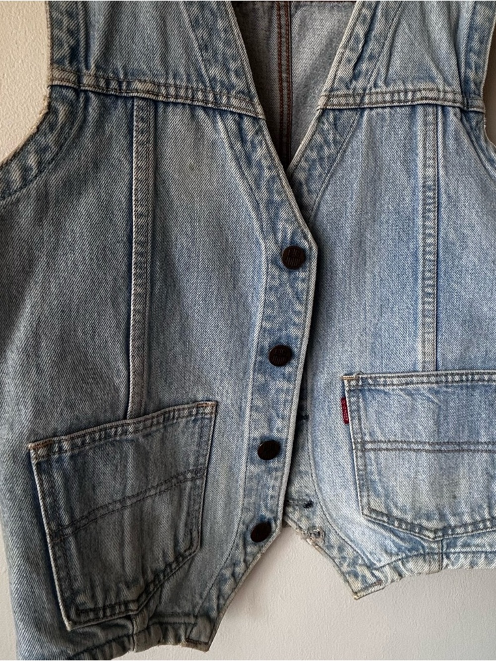 Big John Vintage Men’s Denim Vest Size 40in/ 101.5cm Chest - Picture 15 of 16